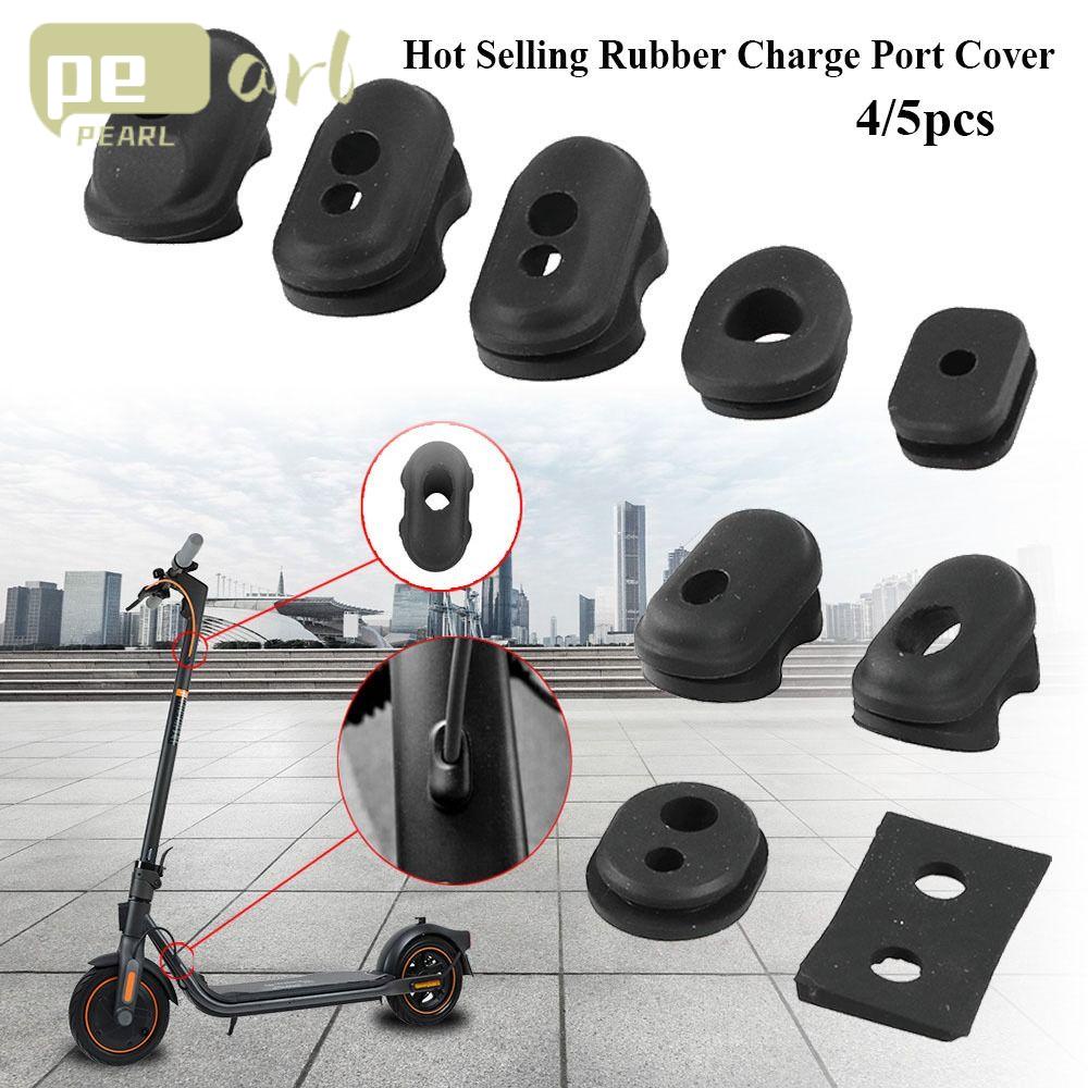 .Set 4 / 5 Vỏ Bọc Cổng Sạc Màu Đen Cho Ván Trượt Điện