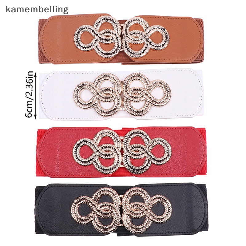 Thắt Lưng Nữ Bản Rộng Co Giãn Phong Cách Vintage