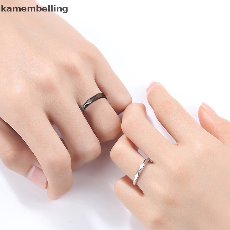 1 Cặp Nhẫn Đính Hôn Thiết Kế Đơn Giản Thời Trang Dành Cho Cặp Đôi