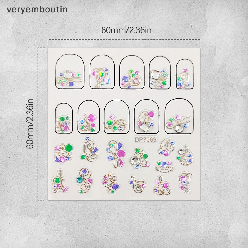 Hộp Phụ Kiện Đá 3D Đính Trang Trí Móng Tay Nghệ Thuật
