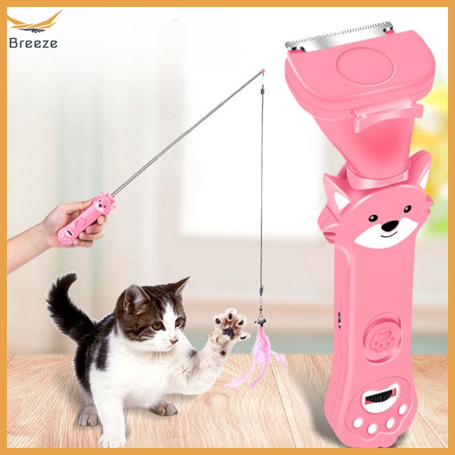 Lược Chải Lông Huấn Luyện Thú Cưng Đa Năng 5 Họa Tiết Sạc Usb Có Đèn Hồng Ngoại