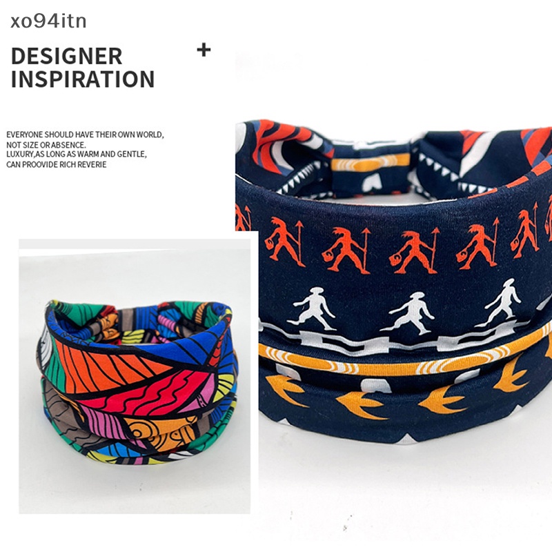 Băng Đô Cài Tóc Dạng Xoắn In Họa Tiết Châu Phi Cho Nữ