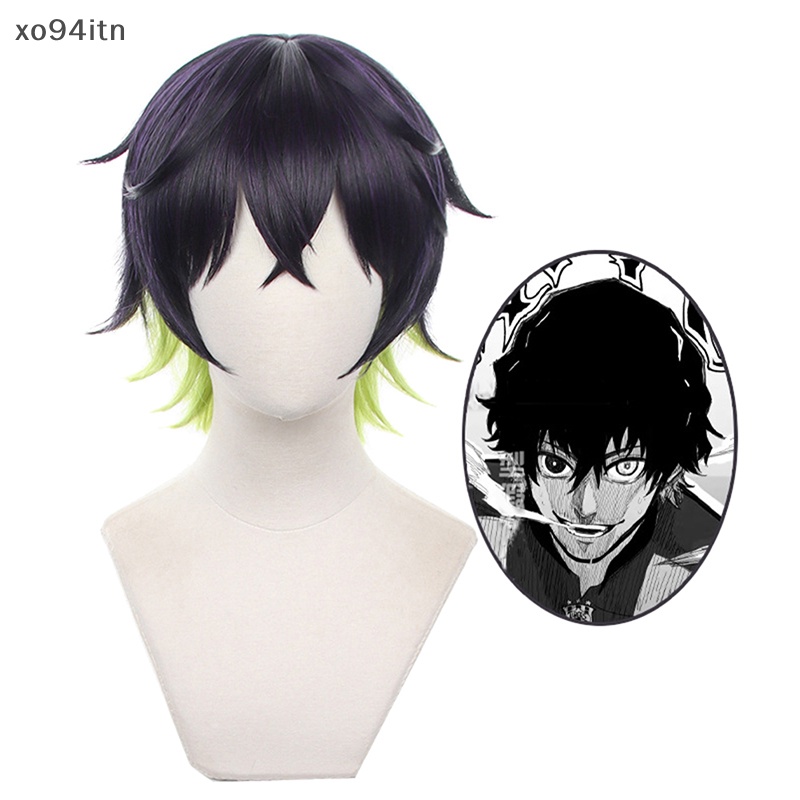 Bộ Tóc Giả Bachira Meguru Bằng Sợi Tổng Hợp Chịu Nhiệt Hóa Trang Màu Xanh Dương