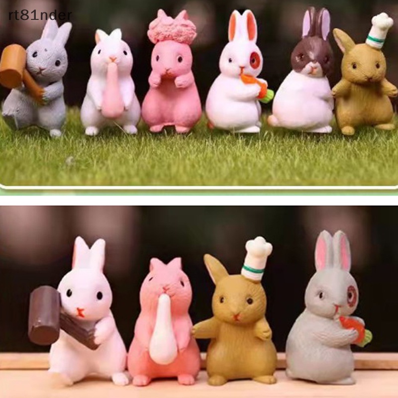 Đồ trang trí Chú Thỏ Mini Để Bàn Trang Trí Sáng Tạo Vui Nhộn