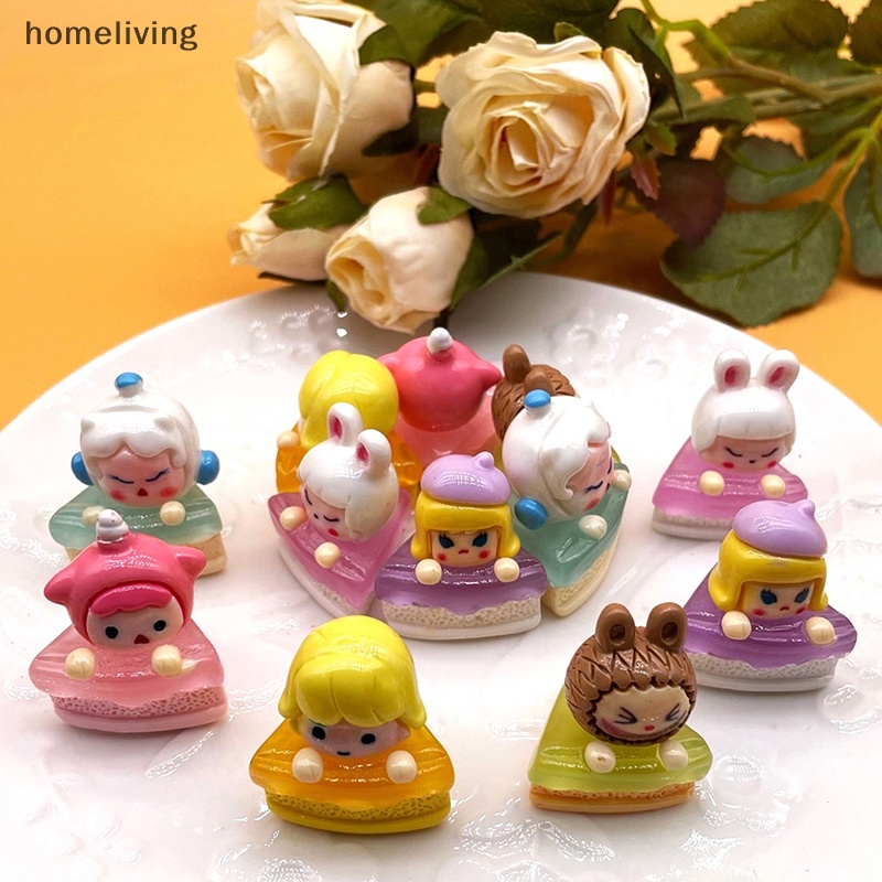 1 Đồ trang trí Bánh Ngọt Mini Phát Sáng Hình Hoạt Hình Dùng Trang Trí Tiểu Cảnh