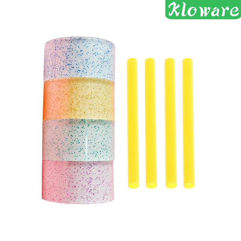 Set 4 Cuộn Băng Dính Nano Trong Suốt Lấp Lánh Dùng Trang Trí Thủ Công DIY