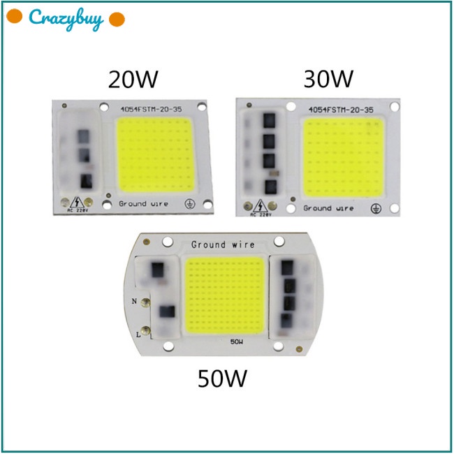 Cr Chip Đèn LED COB 15W / 20W / 30W / 50W 220V