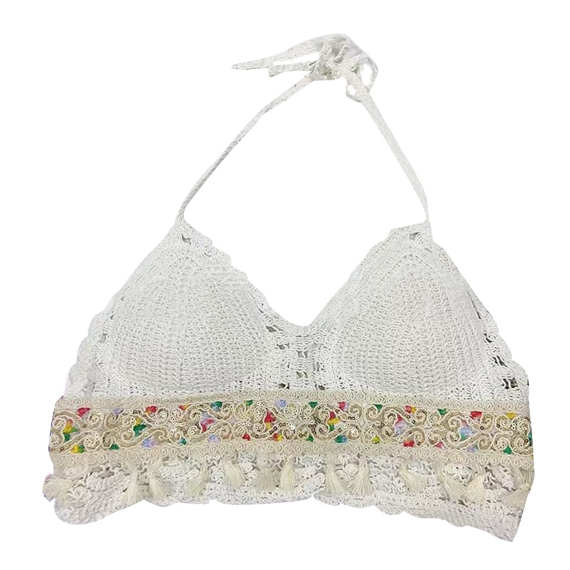 Áo Croptop Hai Dây Phong Cách Bohemian Thời Trang Mùa Hè Cho Nữ