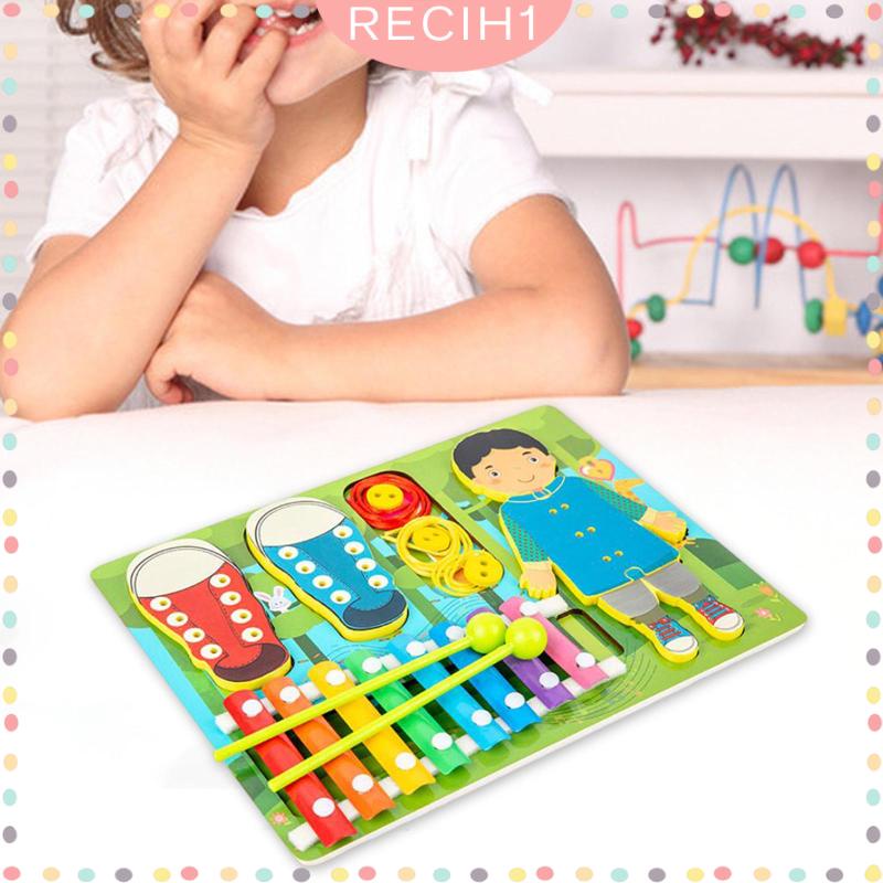 Giày Gỗ Đồ Chơi Cho Bé 1-2 Tuổi