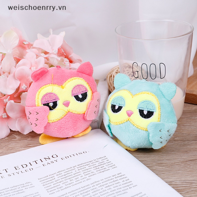 Móc Chìa Khóa Hình Cú Nhồi Bông 9Cm Dễ Thương