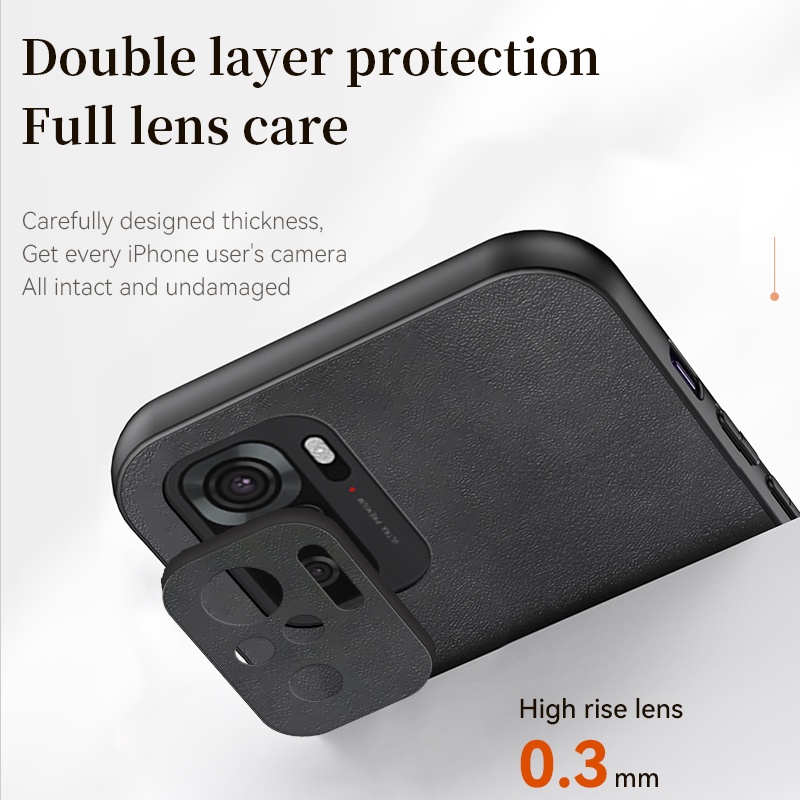 Ốp Điện Thoại Da Cừu Viền TPU Bảo Vệ Camera Cho Xiaomi Mi Redmi Note 12 11 10 9 Pro 11S 10S 9S
