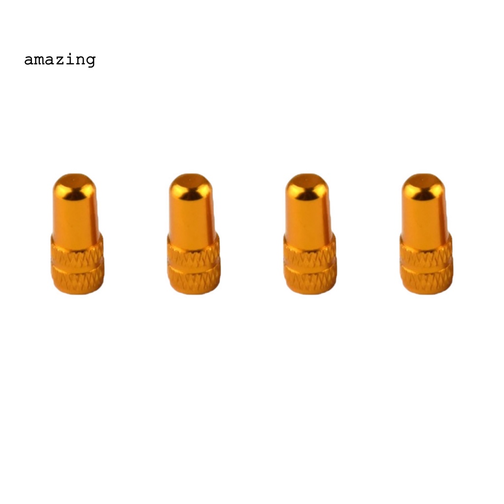 Bộ 4 Nắp Van Xe Đạp Bằng Hợp Kim Nhôm Chống Mòn Tiện Dụng