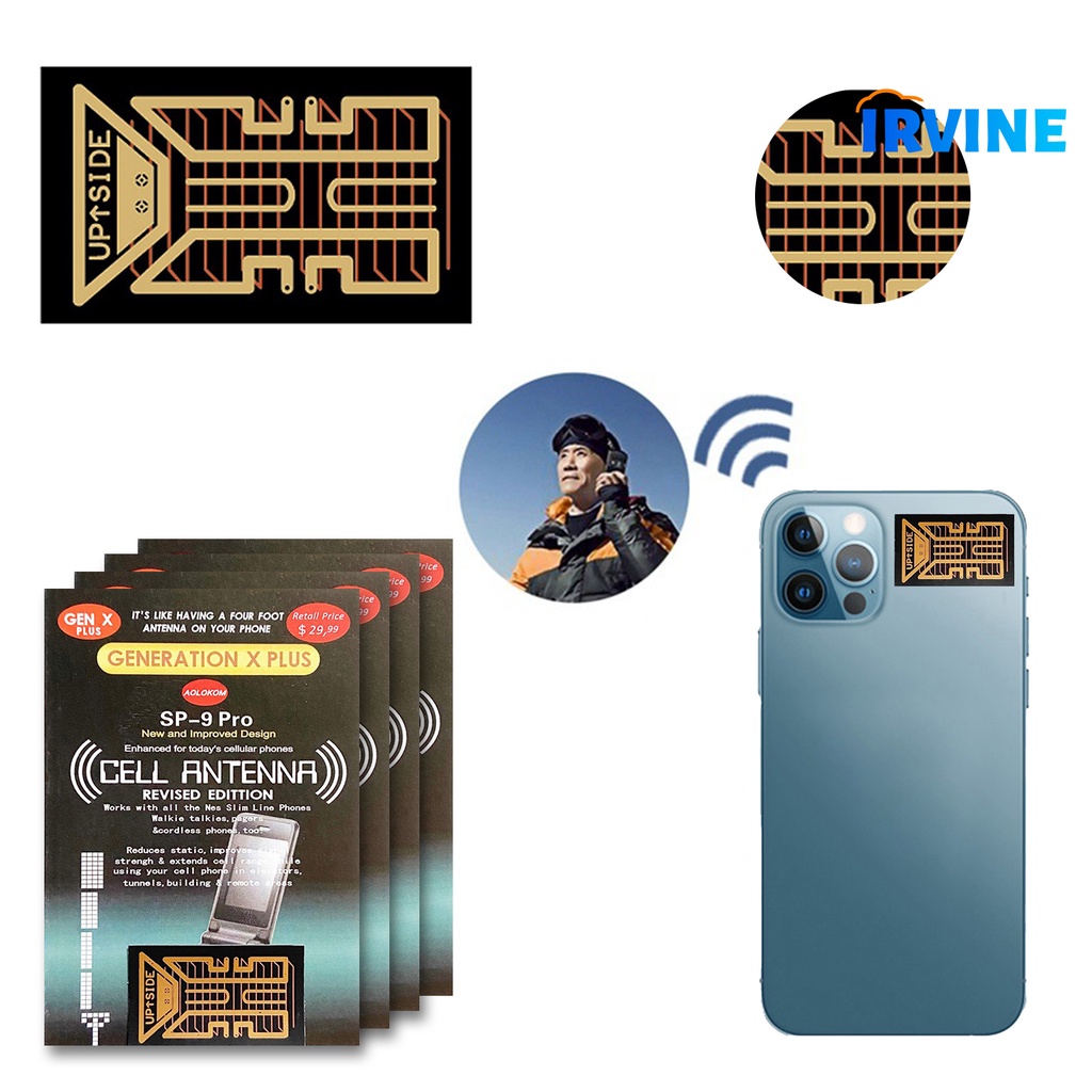 Miếng Dán Khuếch Đại Tín Hiệu Điện Thoại Di Động SP-9Pro Siêu Mỏng Chuyên Nghiệp Không Bức Xạ An Toàn Không Dây