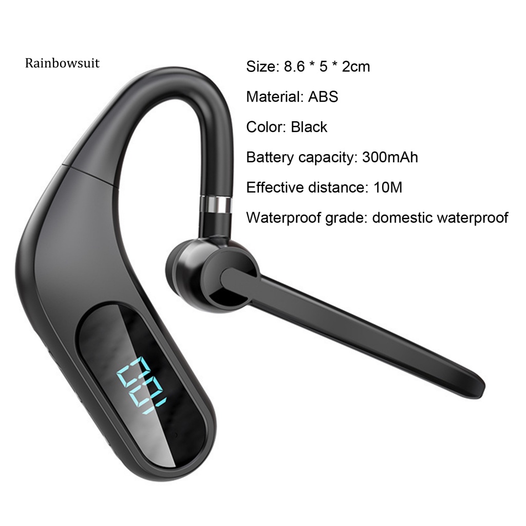 Tai Nghe Móc Tai Không Dây Bluetooth 5.0 Giảm Tiếng Ồn Cho Điện Thoại Di Động