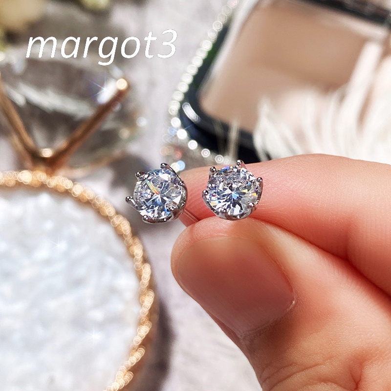 1 Đôi Bông Tai Đính Đá Zircon Cổ Điển Thời Trang Dành Cho Nữ