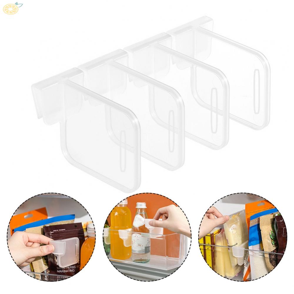 【VARSTR】Partition Your Refrigerator for Efficient Storage with 4 Pcs of Shelf Organizers