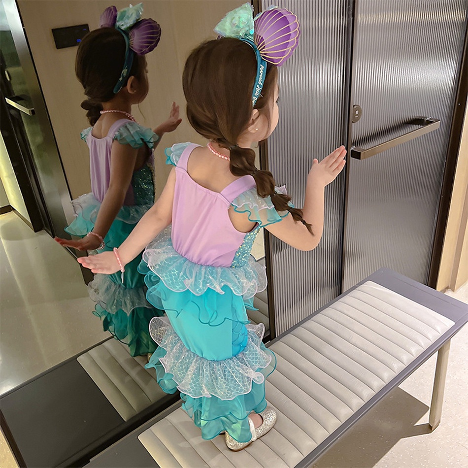 Đầm Hóa Trang Nàng Tiên Cá Ariel MB15 Dành Cho Bé Gái