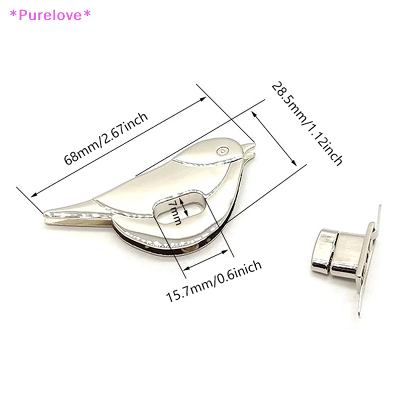 Khóa Kim Loại Hình Chú Chim Dành Cho Túi Xách Đeo Vai Mới