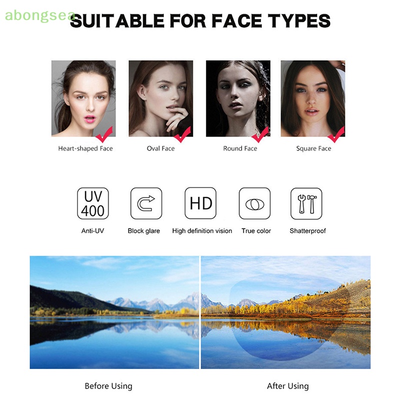 Kính Mát Thể Thao Chống Tia UV400 abongsea Y2k