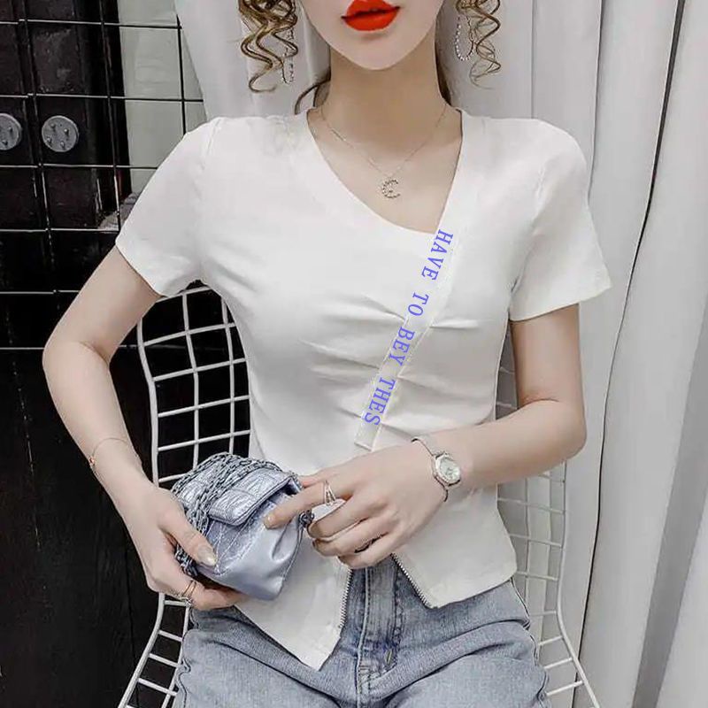 Áo Thun Tay Ngắn Dáng Ôm In Chữ Love Thời Trang Mùa Hè 2022 Mới Cho Nữ Pl6b Pl6b