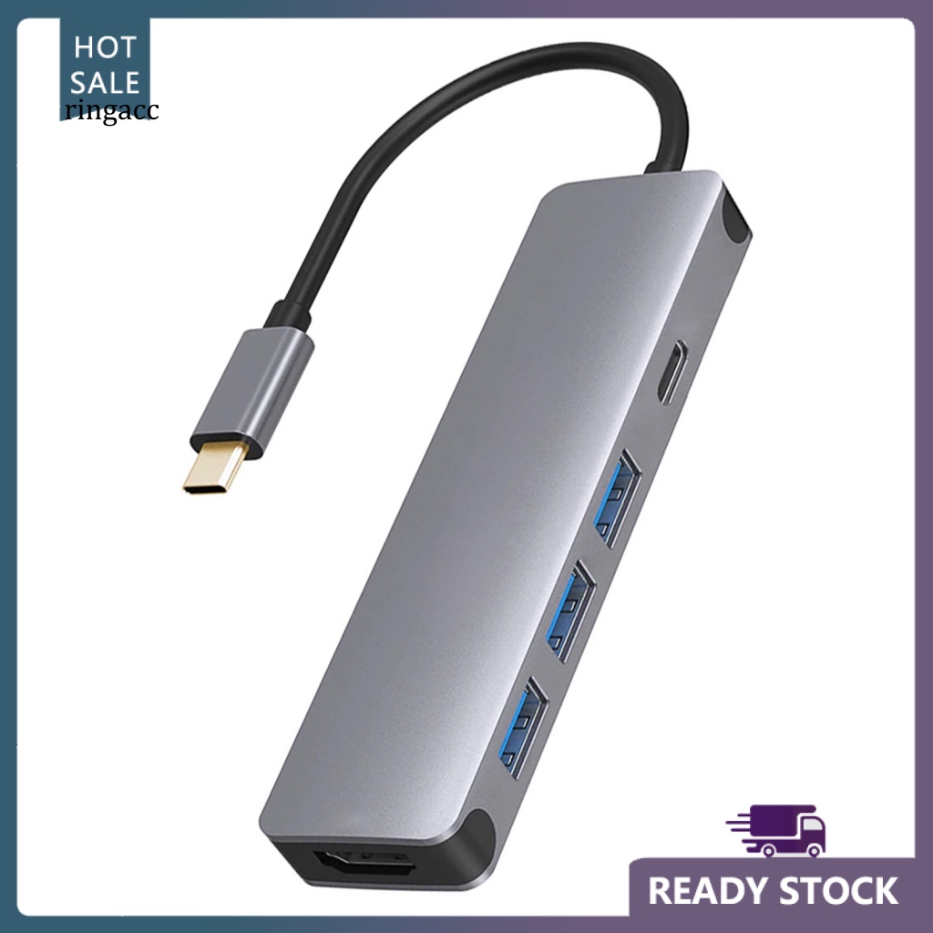 Trạm Sạc Nhanh Chuyển Đổi 4K @ 30Hz 100w 5 Trong 1 Type-C Sang HDMI Cho Văn Phòng