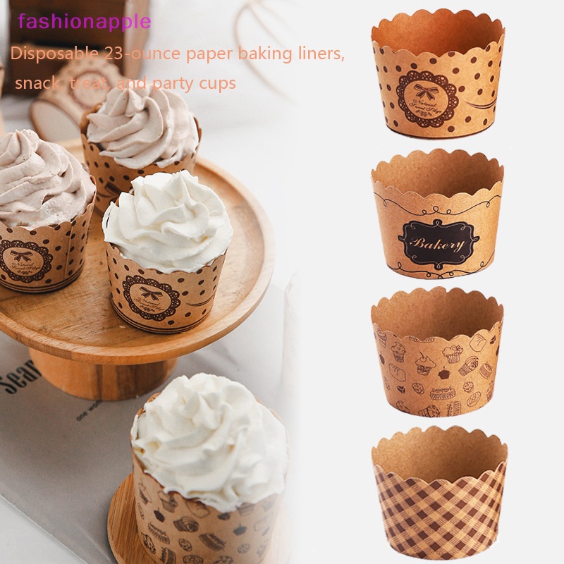 Set 50 Cốc Giấy Đựng Bánh Cupcake Xinh Xắn