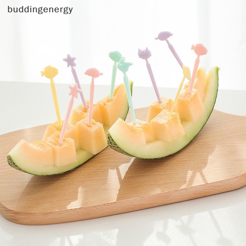 Set 10 Nĩa Ăn Trái Cây Hình Động Vật Dễ Thương Cho Bé