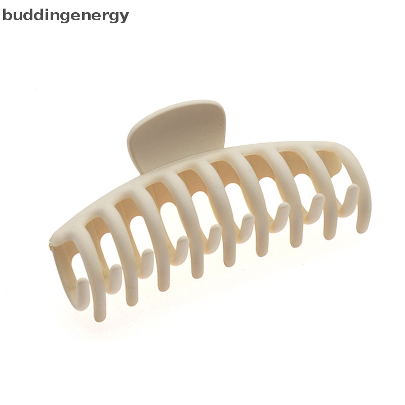 Kẹp Tóc Càng Cua Lớn Bằng Nhựa Màu Trơn Thanh Lịch Cho Nữ