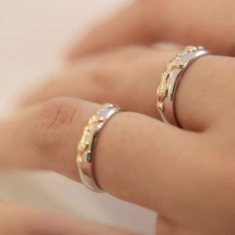 Winnie cặp nhẫn, nhẫn hoạt hình dễ thương, nhẫn Hàn Quốc, nhẫn nam và nữ đơn giản, nhẫn có thể điều chỉnh thời trang, nhẫn cá tính theo xu hướng, nhẫn mát mẻ