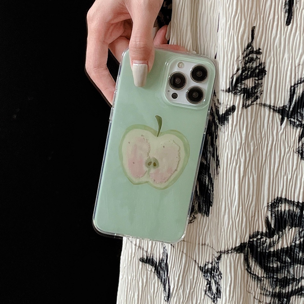 Ốp Điện Thoại Imd TPU Mềm Trong Suốt In Hình Hoạt Hình Đơn Giản Chống Sốc Cho iPhone 14 13 12 11 Pro Max