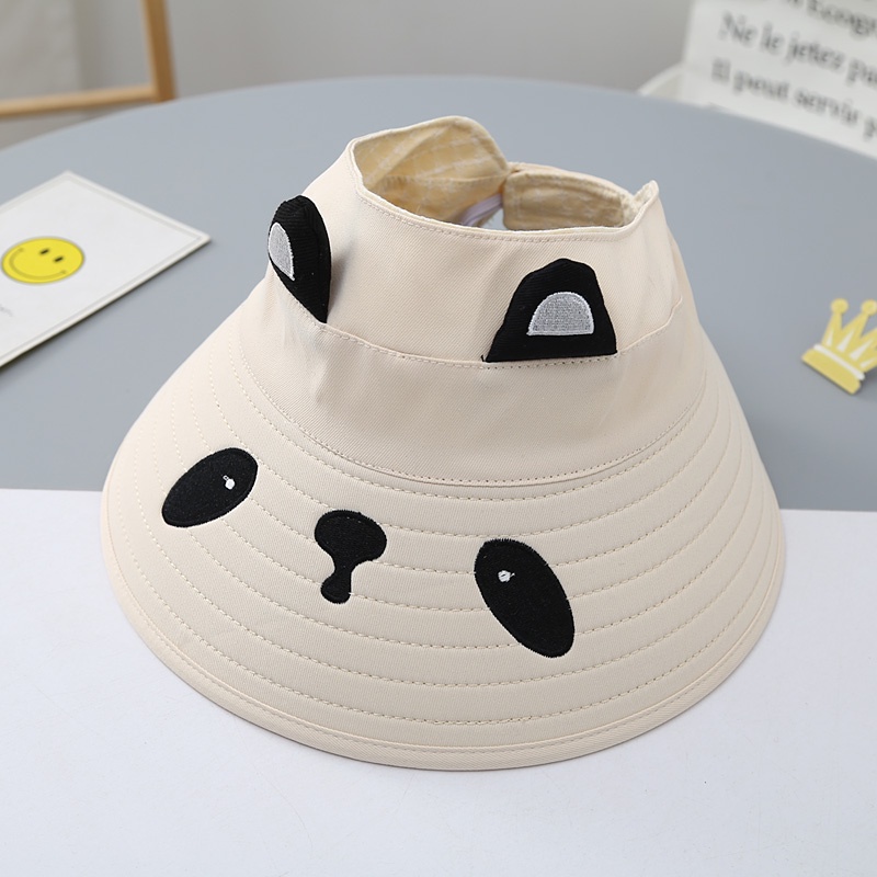 Mũ Rộng Vành Chống Nắng Thiết Kế Hở Chóp Thoáng Khí Thời Trang Xinh Xắn Dành Cho Bé