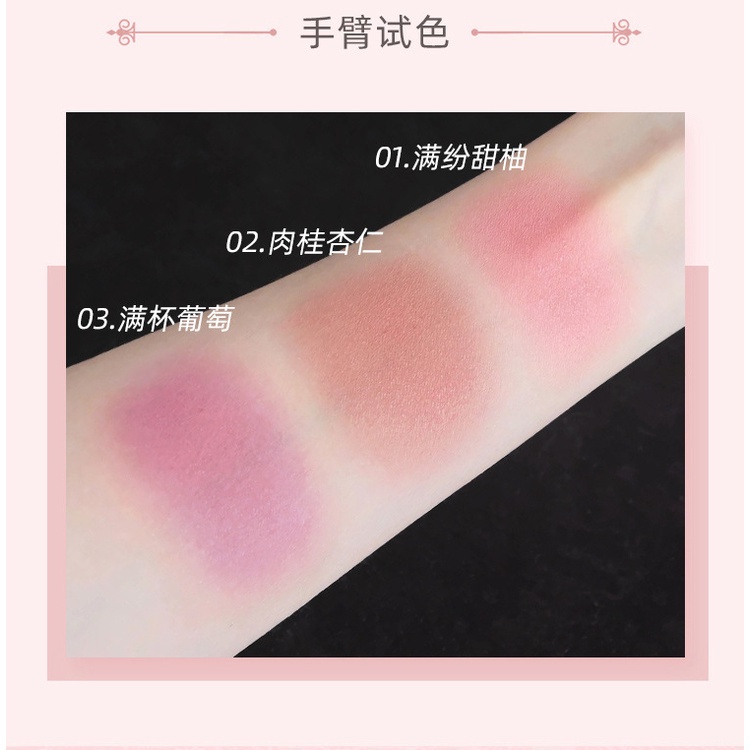 Bảng Phấn Má Hồng Bắt Sáng Trang Điểm Tự Nhiên Lâu Trôi