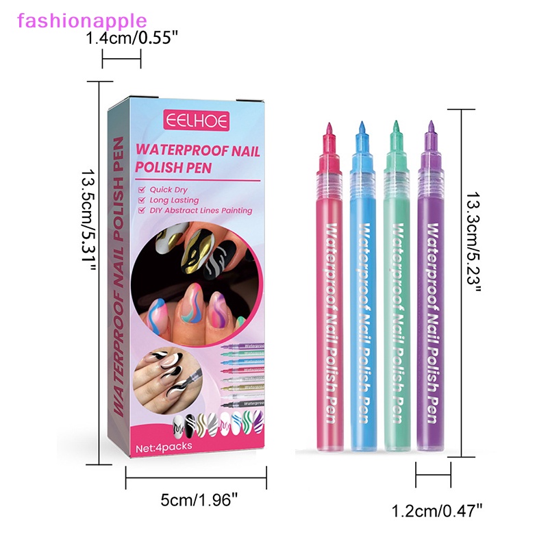 Set 4 Bút Chì Vẽ Móng Tay Nghệ Thuật