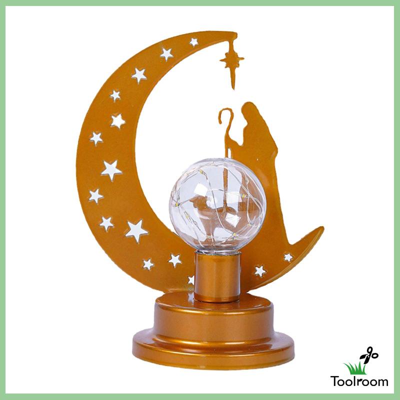 Đèn LED Lễ Hội Ramadan Eid Mubarak Bằng Sắt Độc Đáo Trang Trí Nhà Cửa / Tiệc Cưới