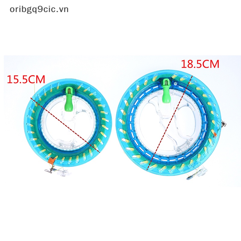 Oribgq9cic Máy cuộn Dây Diều pha lê bằng ABS 18cm có bóng dây 200M có khóa thiết bị câu cá VN