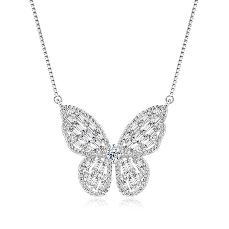 Ygt Vòng Cổ Choker Mặt Hình Bướm Đính Đá Zircon Thanh Lịch Thời Trang Dành Cho Nữ