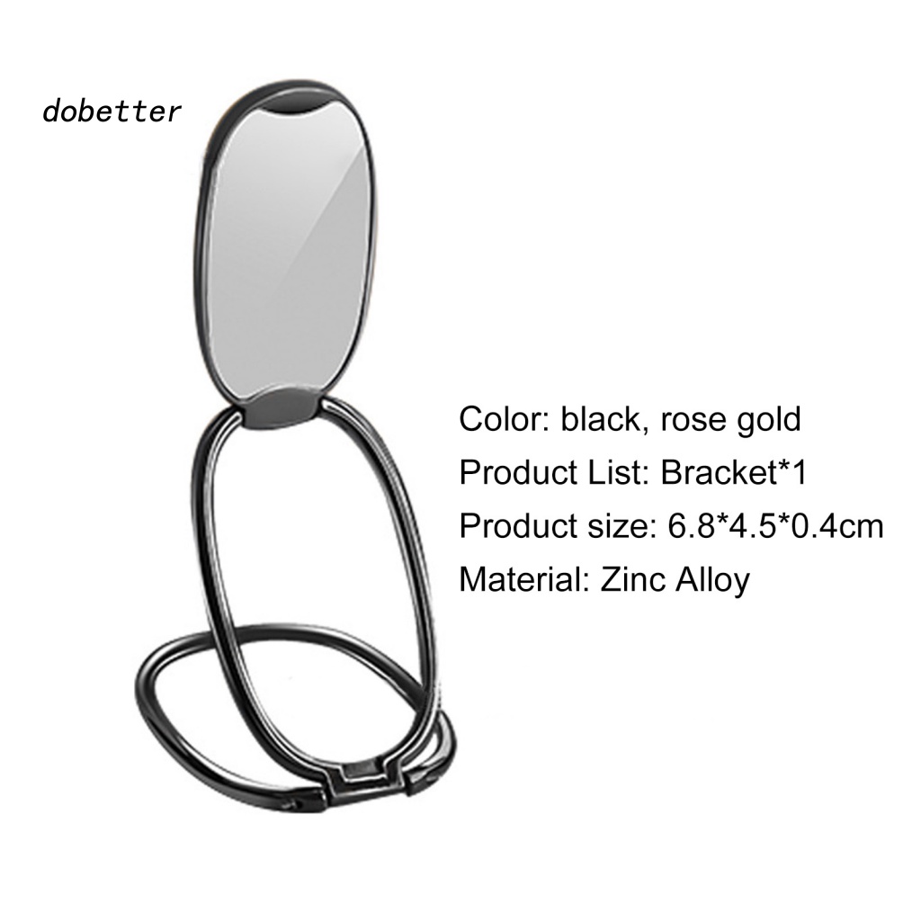 &lt; Dobetter &gt; Giá Đỡ Điện Thoại Dạng Nhẫn Hình Oval Bằng Kim Loại Có Thể Gập Lại Thoải Mái Sử Dụng Hàng