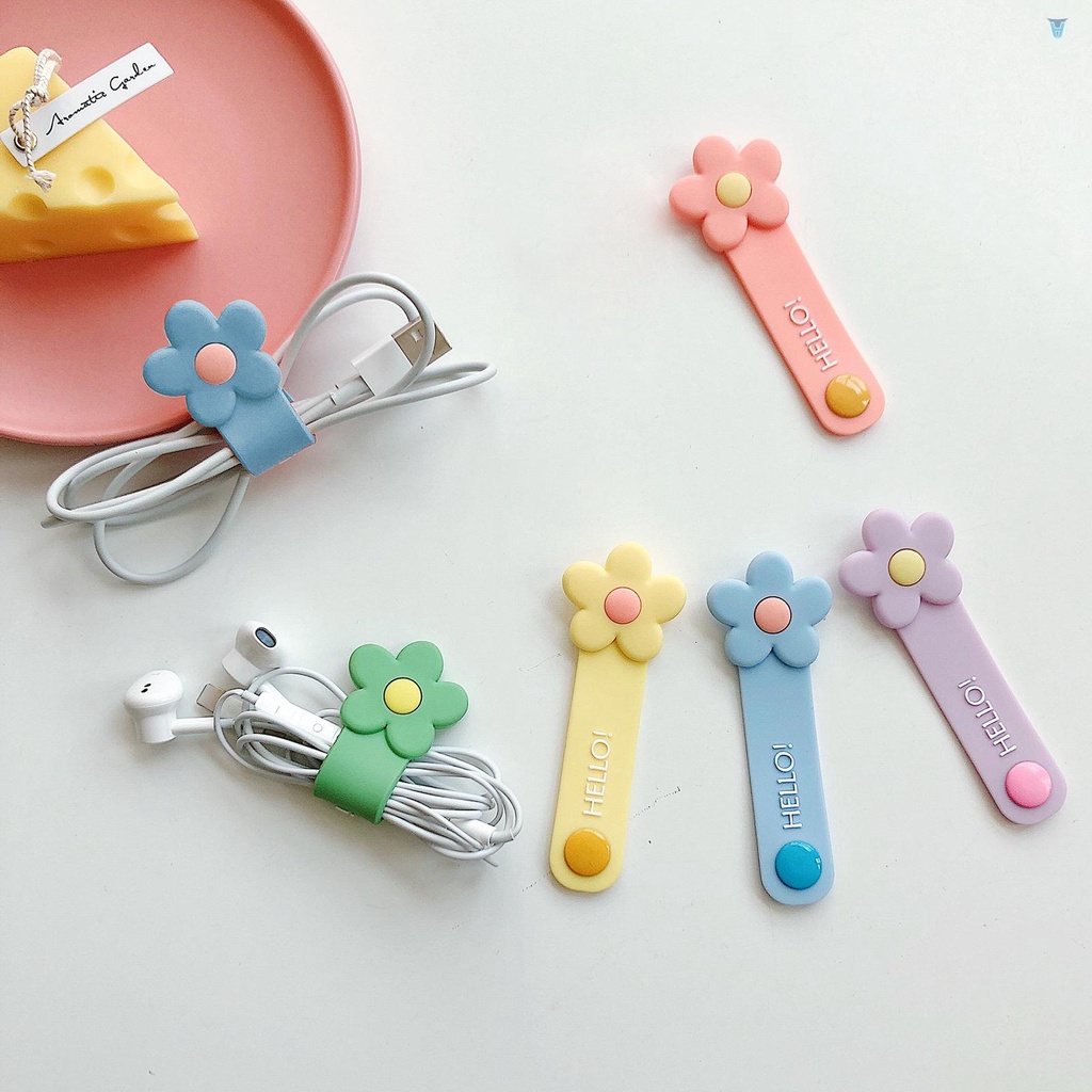 Dụng Cụ Quấn Dây Cáp / Tai Nghe Bằng Silicon Dễ Thương