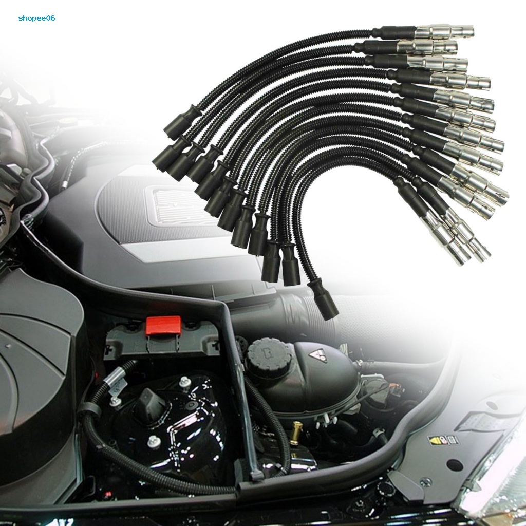 Set 12 Dây Đánh Lửa Bằng Nhựa Chống Mài Mòn 1121500218 Phụ Kiện Cho Mercedes-Benz