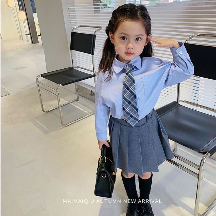 Áo Sơ Mi Trắng Tay Dài Phong Cách Hàn Quốc Thời Trang Xuân Thu 2023 Mới