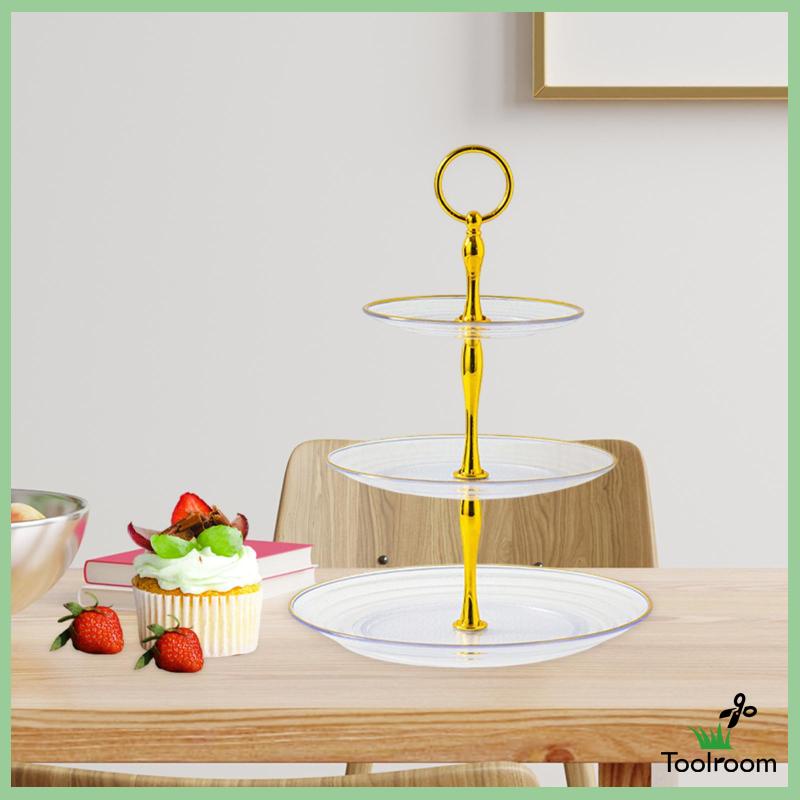 Giá Đỡ 3 Tầng Trưng Bày Bánh Cupcake / Món Tráng Miệng Cho Sinh Nhật / Đám Cưới