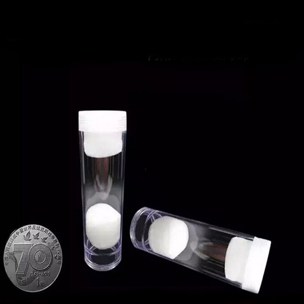 1 Ống Đựng Tiền Xu Bằng Nhựa Trong Suốt 30mm