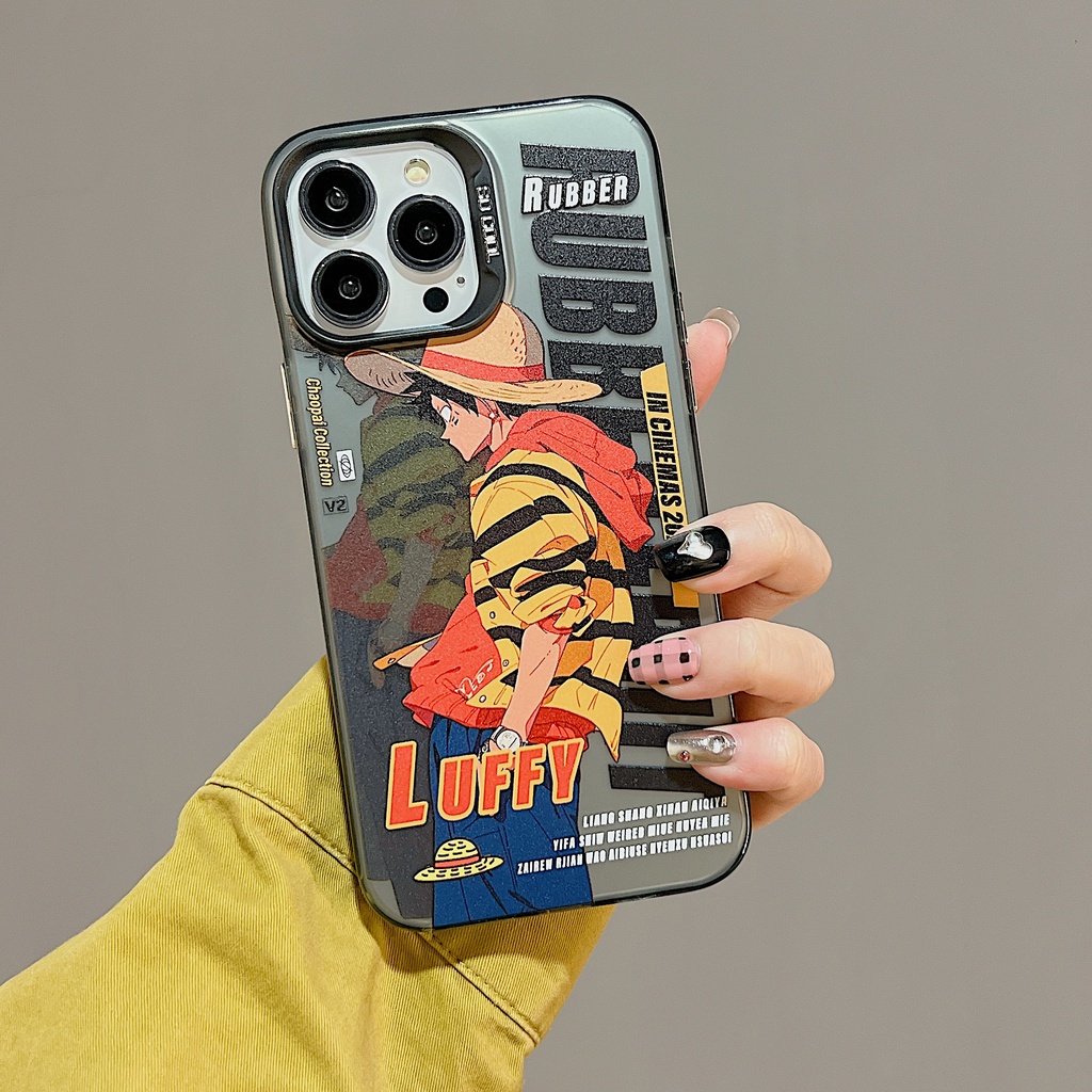 Ốp Điện Thoại TPU Mềm Trong Suốt Họa Tiết One Piece Cho iPhone 11 13 12 14 PRO MAX