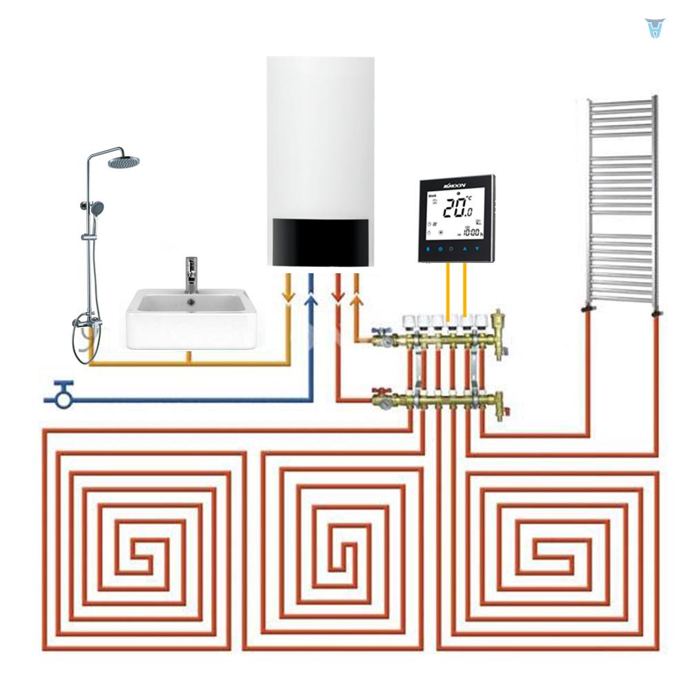 Thiết Bị Điều Khiển Nhiệt Độ Nước AC 95-240V 5A Có Màn Hình LCD Cảm Ứng