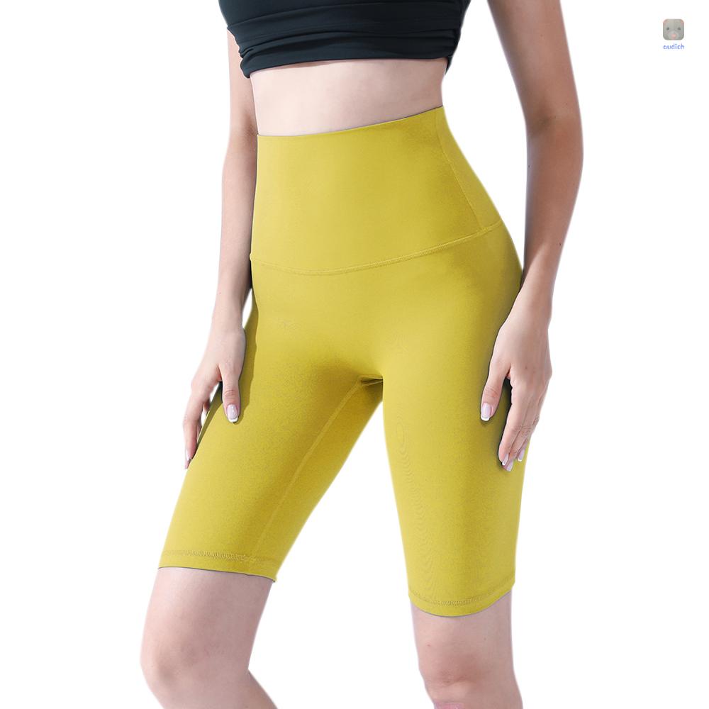 Quần Short Thể Thao Lưng Cao Co Giãn Khô Thoáng Nhanh Thời Trang Cho Nữ