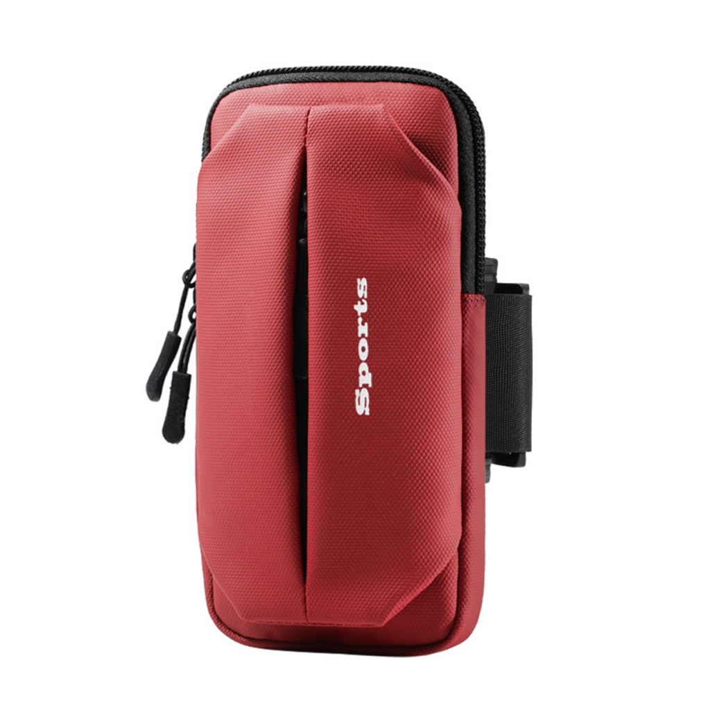 Nicetrave.mx Túi Đựng Điện Thoại Đeo Cánh Tay Tập Thể Dục Ngoài Trời Nhiều Lớp In Chữ Thời Trang Unisex