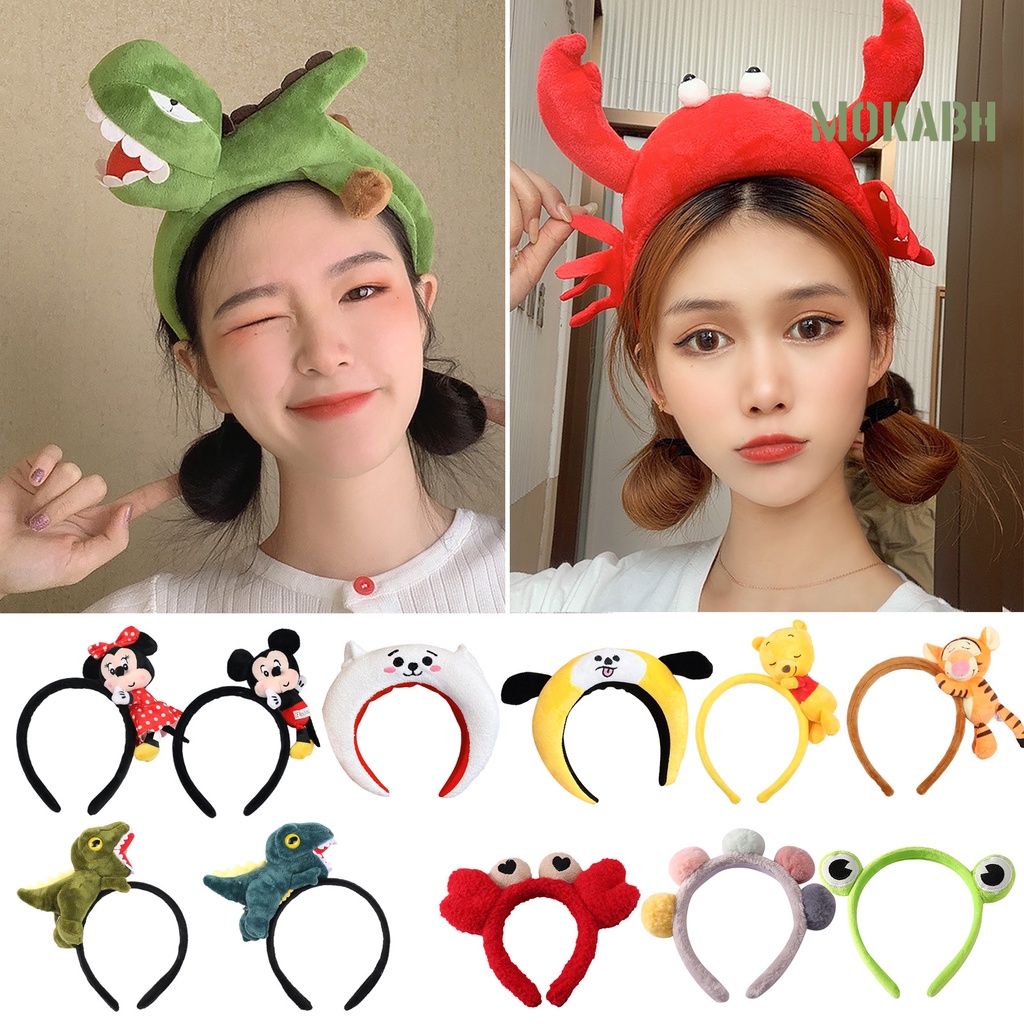 Băng Đô Cài Tóc Họa Tiết Hoạt Hình Dễ Thương Lâu Trôi Tiện Dụng