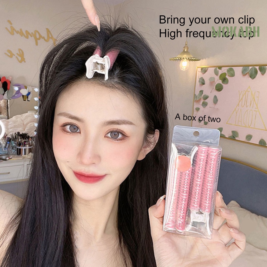 2 Kẹp Tóc Co Dãn Màu Sắc Kẹo Ngọt Không Để Lại Dấu Vết