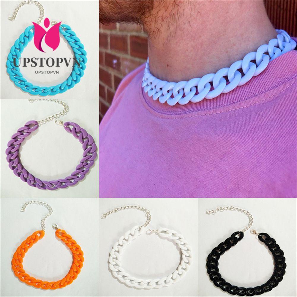 Vòng cổ Mặt Acrylic Phong Cách Hip Hop Gothic Thời Trang