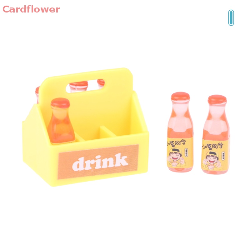 1 Bộ Bình Uống Nước Mềm Có Khung Dùng Trang Trí Nhà Búp Bê 1: 12 Mới